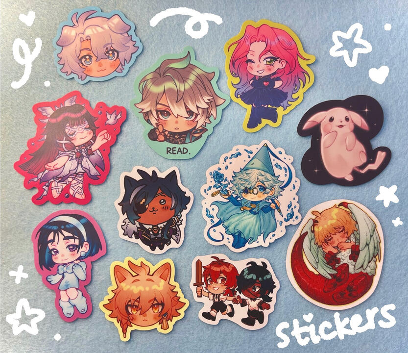various die cut stickers